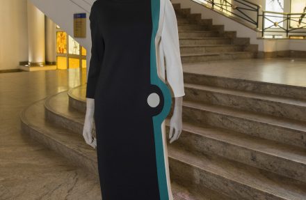 Vestido doado pelo Pierre Cardin
