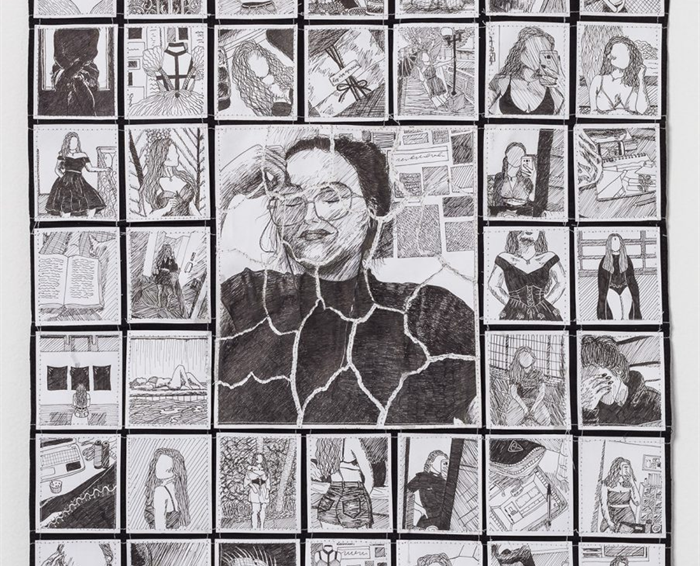 Obra Versões, da aluna de moda Isa Garcia